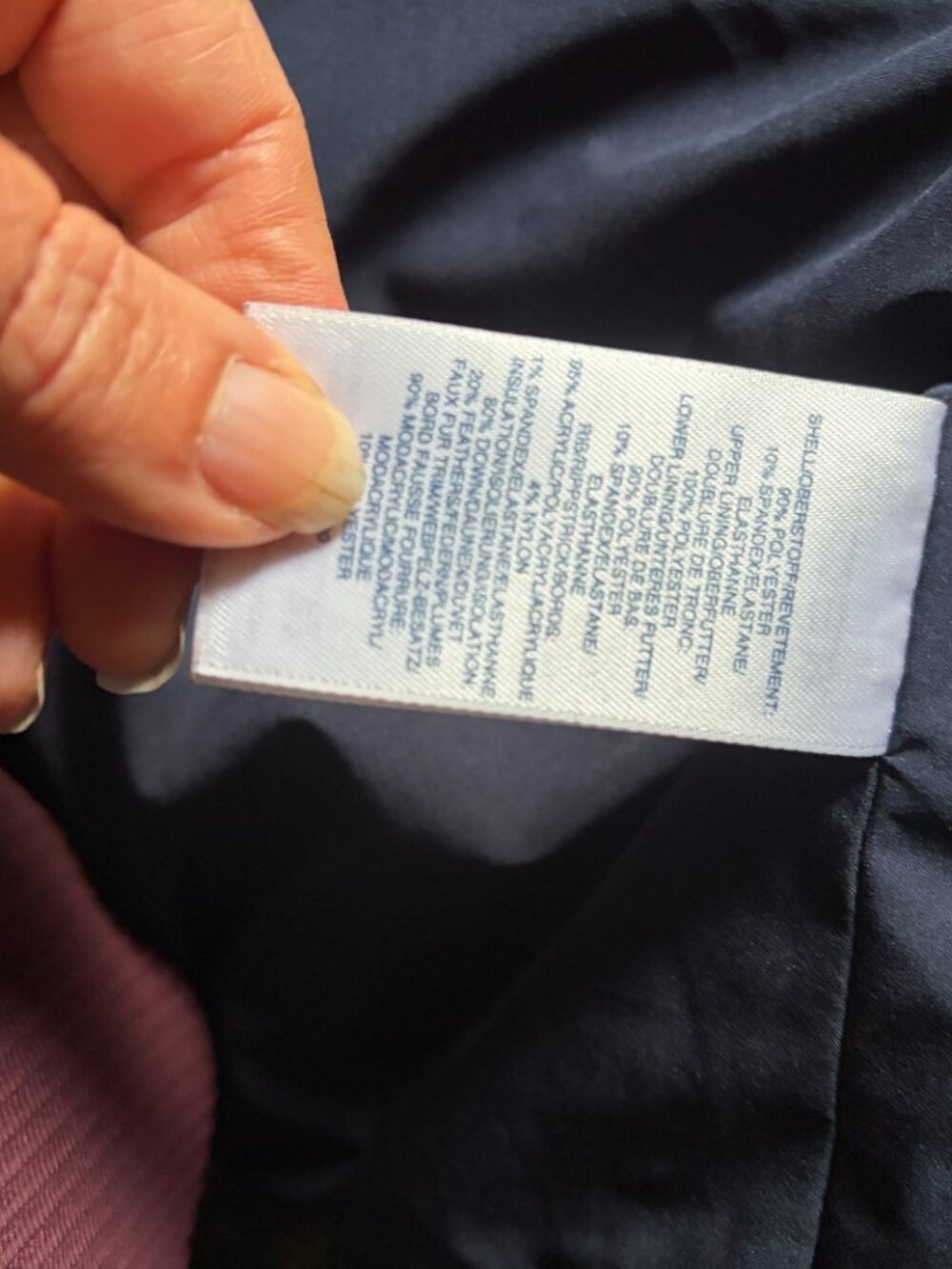 Lands' End Womens Blue Winter Parka Size Small Hooded - Picture 7 of 8